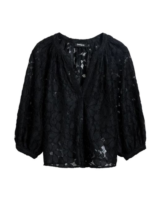 Blouses Desigual de color Black