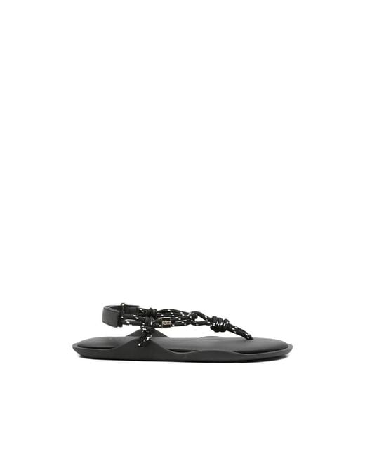 FLOWZE Black Flat Sandals
