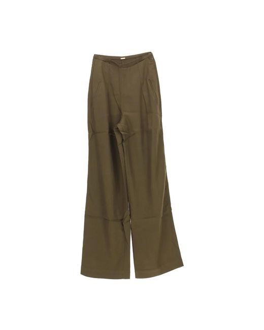 Trousers > wide trousers Cult Gaia en coloris Green