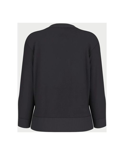 Guess Black Schwarzer Pullover Mit Dreiecksdesign