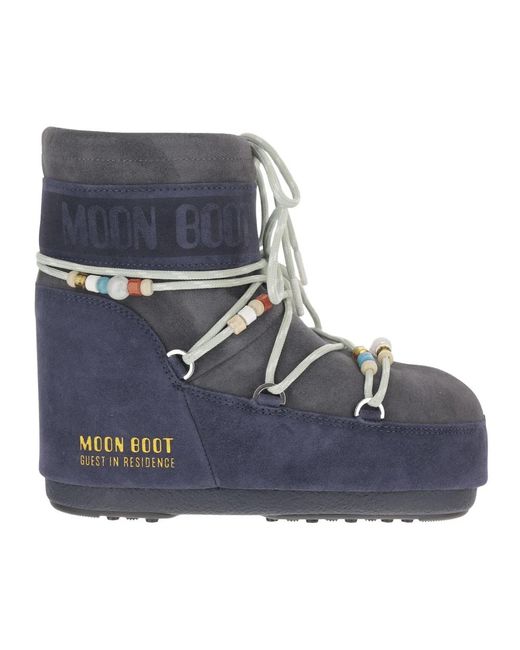 Moon Boot Blue Winter Boots