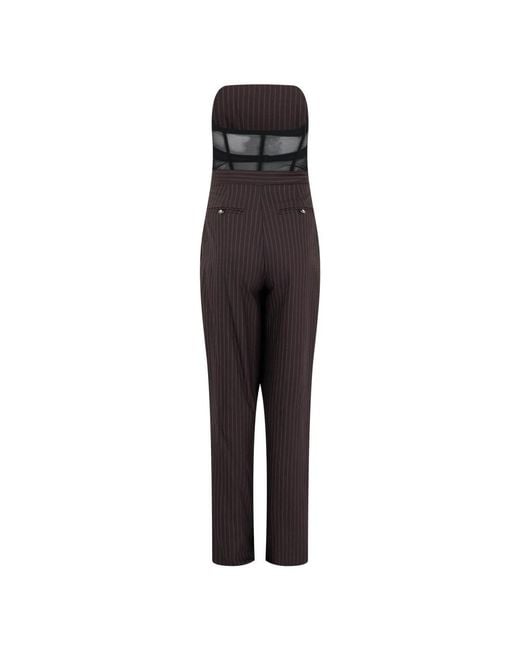 Elisabetta Franchi Brown Jumpsuits