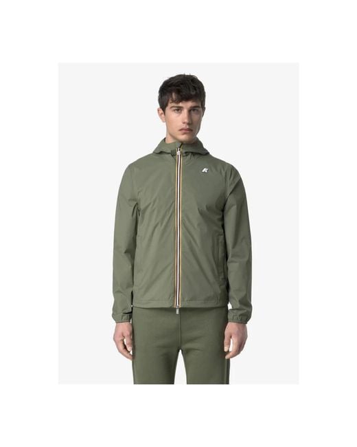 K-Way Green Light Jackets for men
