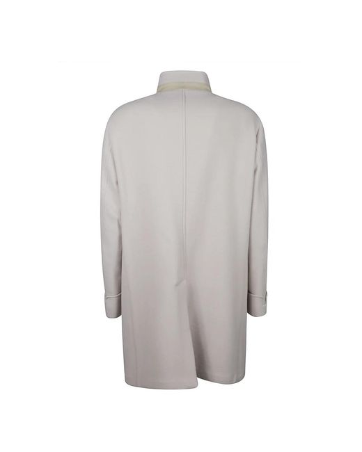 Eleventy Gray Single-Breasted Coats for men