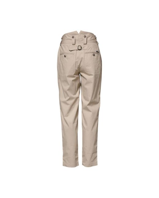 Dolce & Gabbana Natural Slim-Fit Trousers