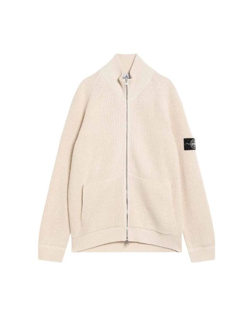 Cardigans Stone Island de hombre de color Natural