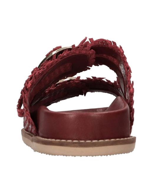 Emanuélle Vee Red Ledermules