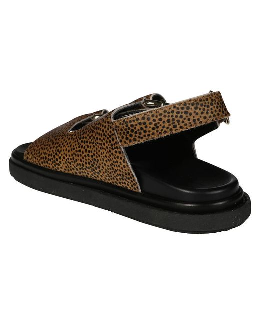 Alohas Brown Flat Sandals