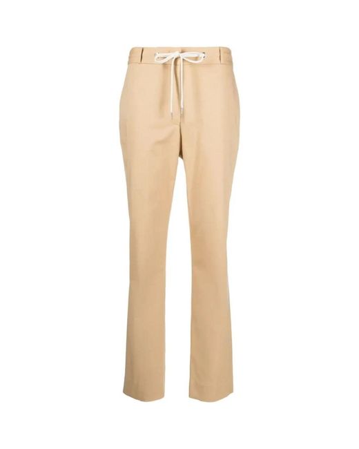 Eleventy Natural Cropped Trousers