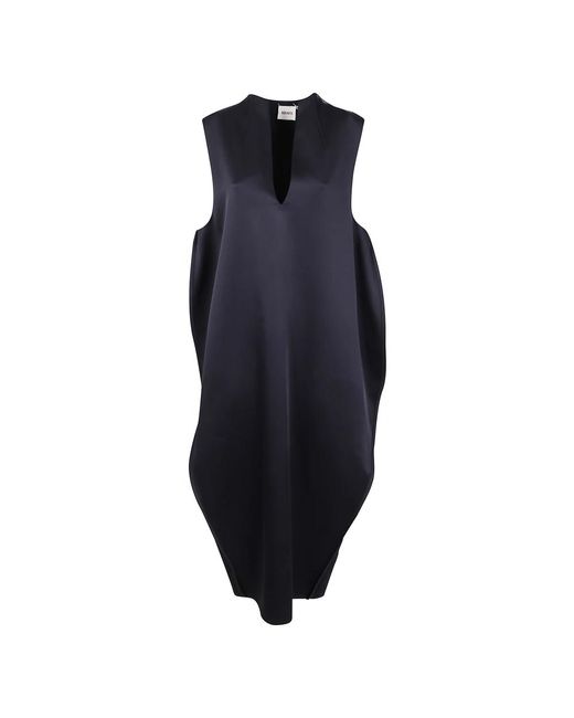 Khaite Kleedjes ,Zwart ,Katoen Elegante Witte Jurk in het Blue