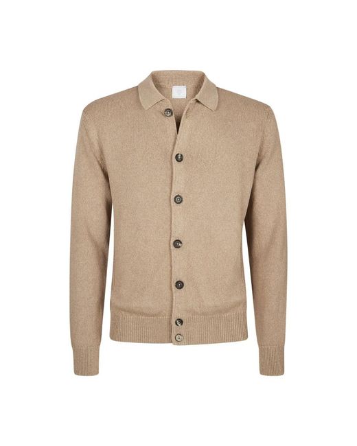 Cardigans Eleventy de hombre de color Natural