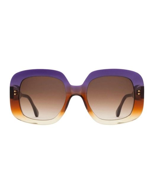Claris Virot Brown Sunglasses