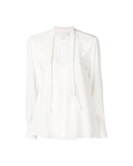 Chloé Overhemden ,Wit ,Shirts in het White