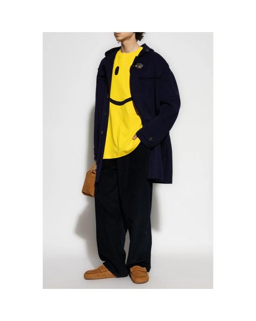 Moschino Wollen Jas in het Blue voor heren