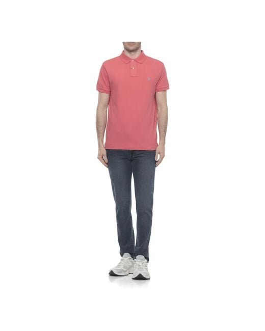 Ralph Lauren Pink Polo Shirts for men
