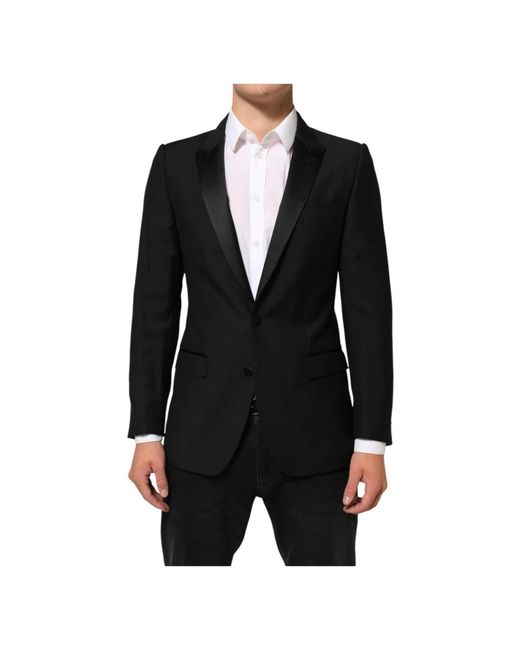Dolce & Gabbana Black Blazers for men