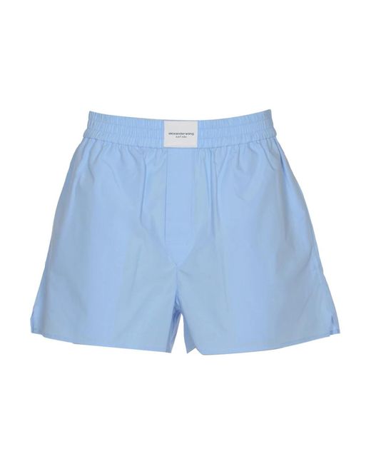 Alexander Wang Blue Short Shorts