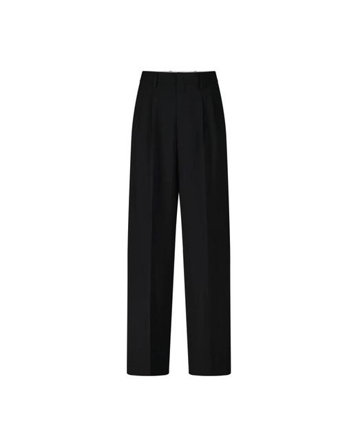 Straight Trousers RAFFAELLO ROSSI en coloris Black
