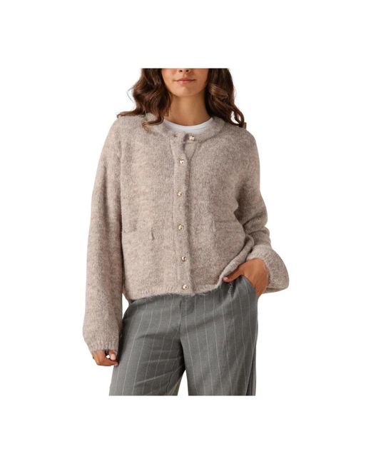 Object Truien & Vesten ,Polyester Gebreid Vest Voor Vrouwen in het Brown