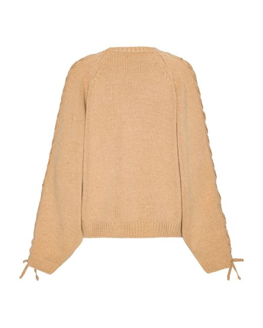Round-Neck Knitwear ROTATE BIRGER CHRISTENSEN de color Natural