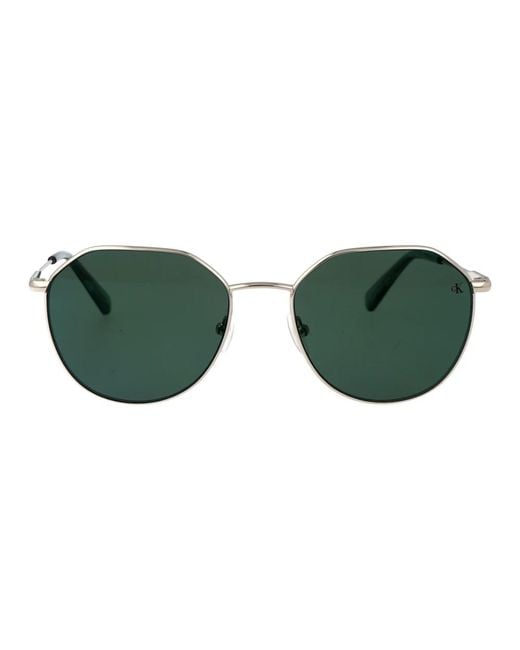 Calvin Klein Stylische ckj sonnenbrille in Green für Herren