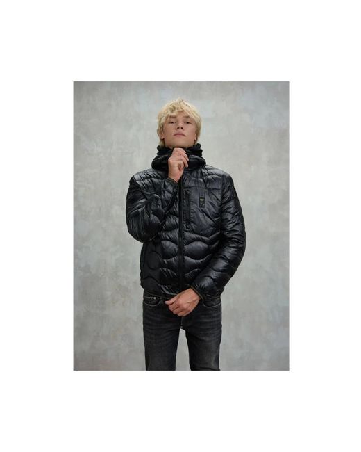 Blauer Black Down Jackets for men