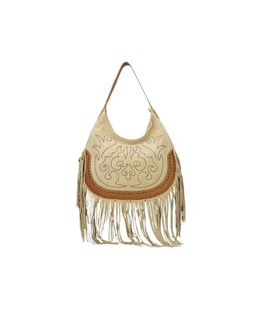 Elena Iachi Metallic Shoulder Bags