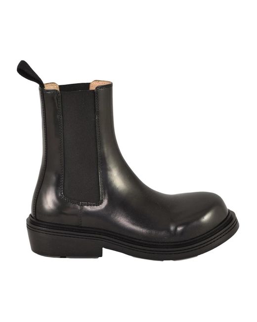 Bottega Veneta Black Feuerwehrmann Knöchelstiefel