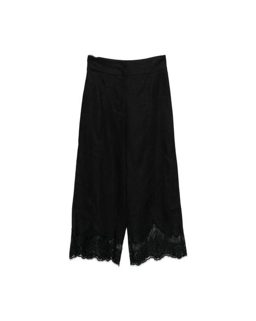 Twinset Black Cropped Trousers