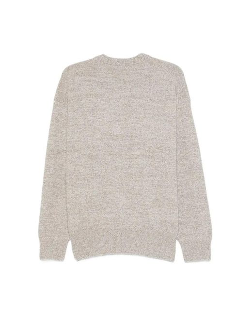 Boss White Round-Neck Knitwear for men