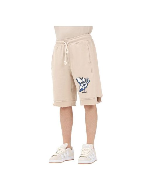 DISCLAIMER Urban Sportshorts Mit Graffiti-Logo in Natural für Herren