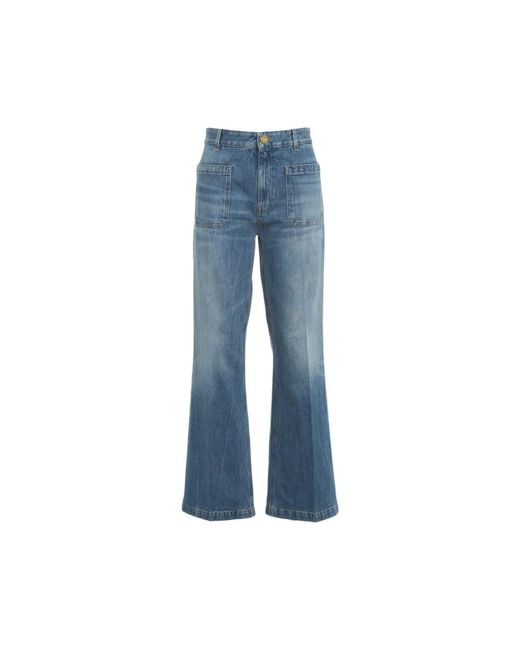 Seafarer Blue Boot-Cut Jeans