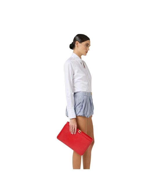 Elisabetta Franchi Red Clutches