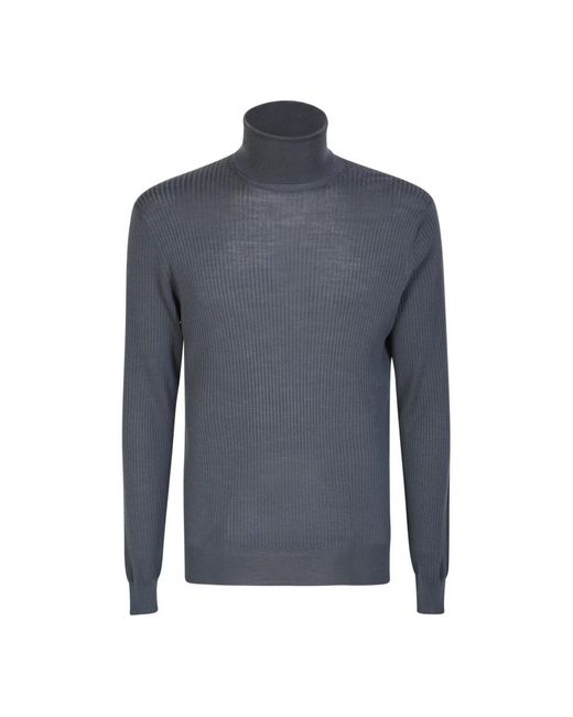 Dell'Oglio Blue Turtlenecks for men