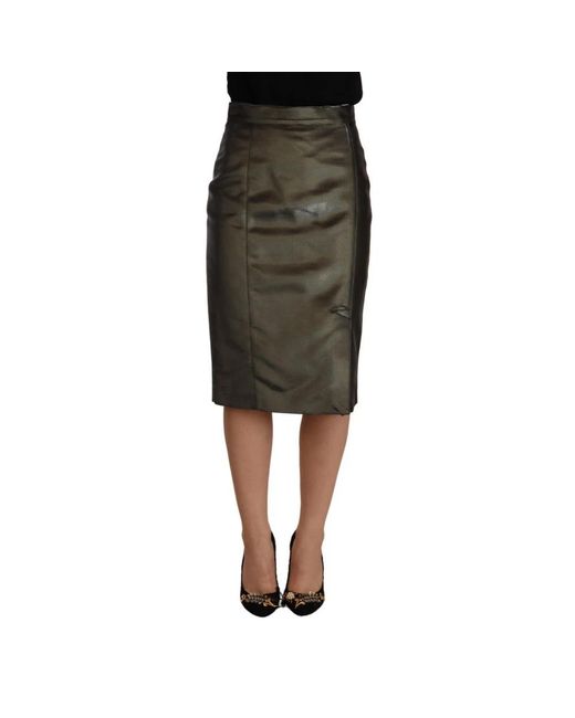 Gianfranco Ferré Green Midi Skirts