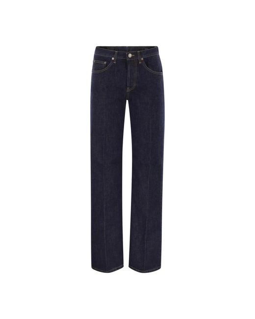 Dondup Blue Straight Fit Jeans