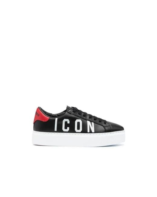 DSquared² Black Sneakers for men