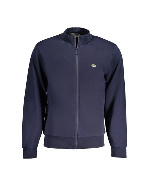 Lacoste Hoodies & Sweatvesten ,Blauw ,Katoen Sweatshirt Met Lange Mouwen in het Blue voor heren