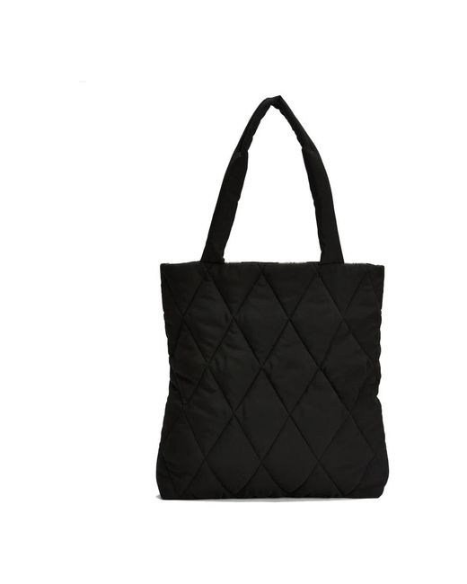 Barbour Black Gepolsterte Schwarze Stofftasche