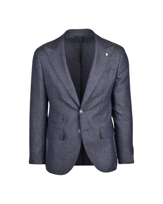 Luigi Bianchi Blue Blazers for men