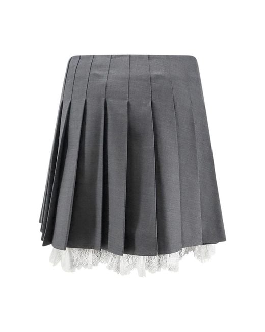 Self-Portrait Gray Short Skirts