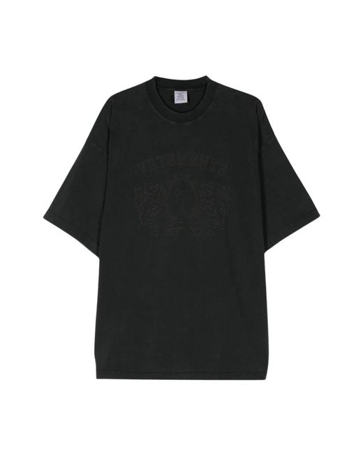 Vetements Black T-Shirts for men