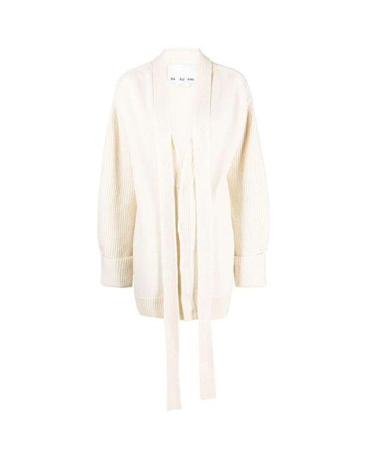 Sa Su Phi White Cardigans