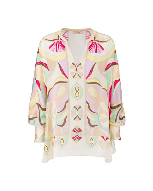 Ivi Citroen Splash Blouse in het Pink