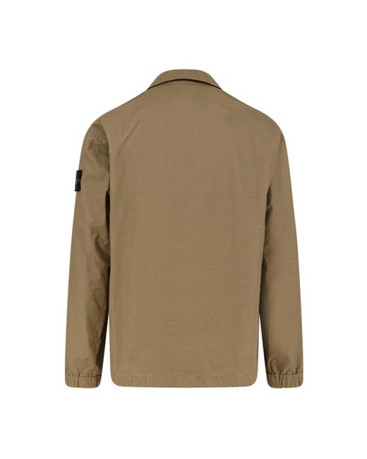 Stone Island Green Light Jackets for men