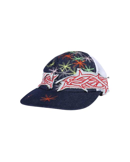 Who Decides War Accessoires ,Blauw ,Katoen Klassieke Baseballpet Van Katoen in het Blue voor heren