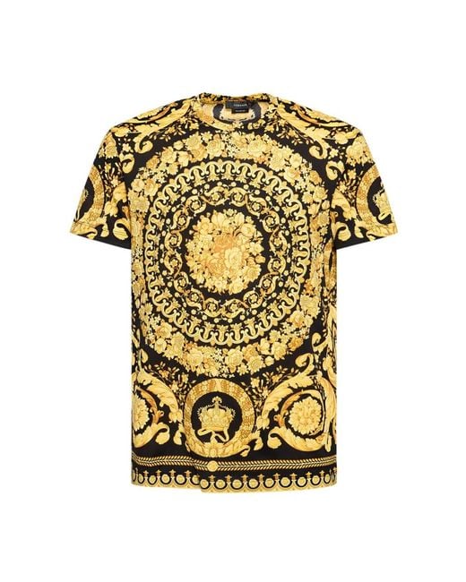 Versace Tops ,Geel ,Katoen T-Shirt in het Yellow voor heren