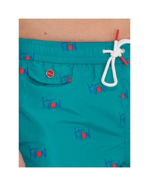 Kiton Boxershorts, bequeme unterwäsche,logo boardshort mit stretch-bund in Blue für Herren