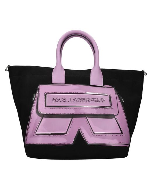 Karl Lagerfeld Black Shopping Bags