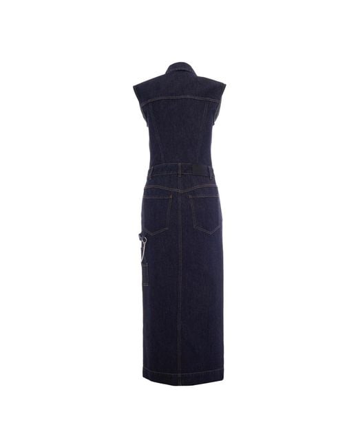 Sportmax Blue Shirt Dresses